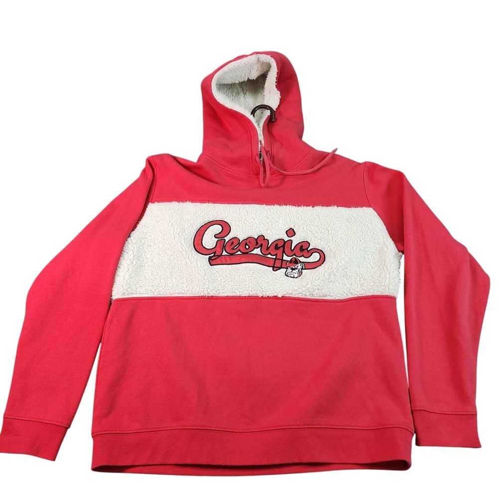 Georgia Bulldogs Sweatshirt Hoodie Womens Large NCAA Football Rivalry Threads